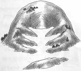 螃蟹状禄存星峰凶形